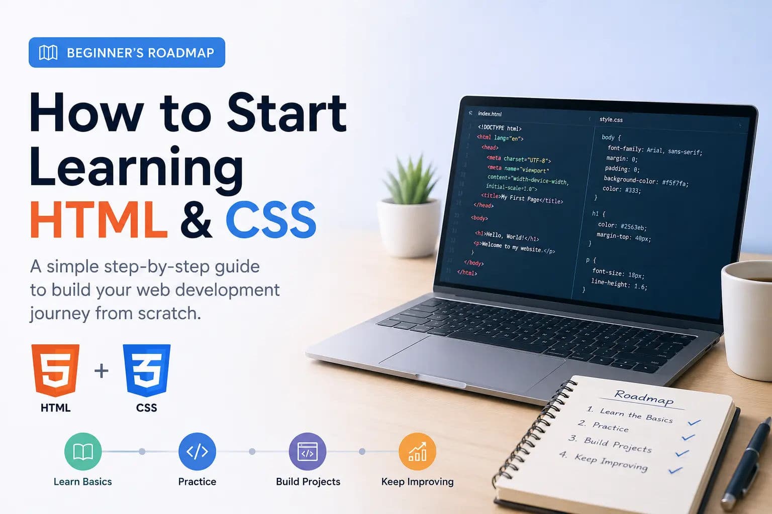 How to Start Learning HTML and CSS: A Beginner's Roadmap