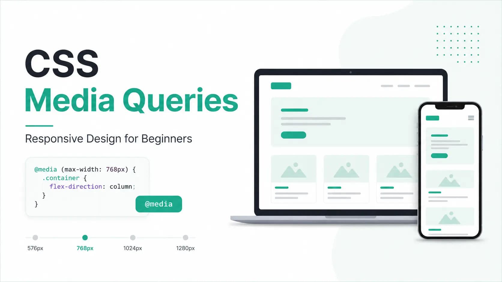 CSS Media Queries for Beginners: How to Make a Website Responsive featured image